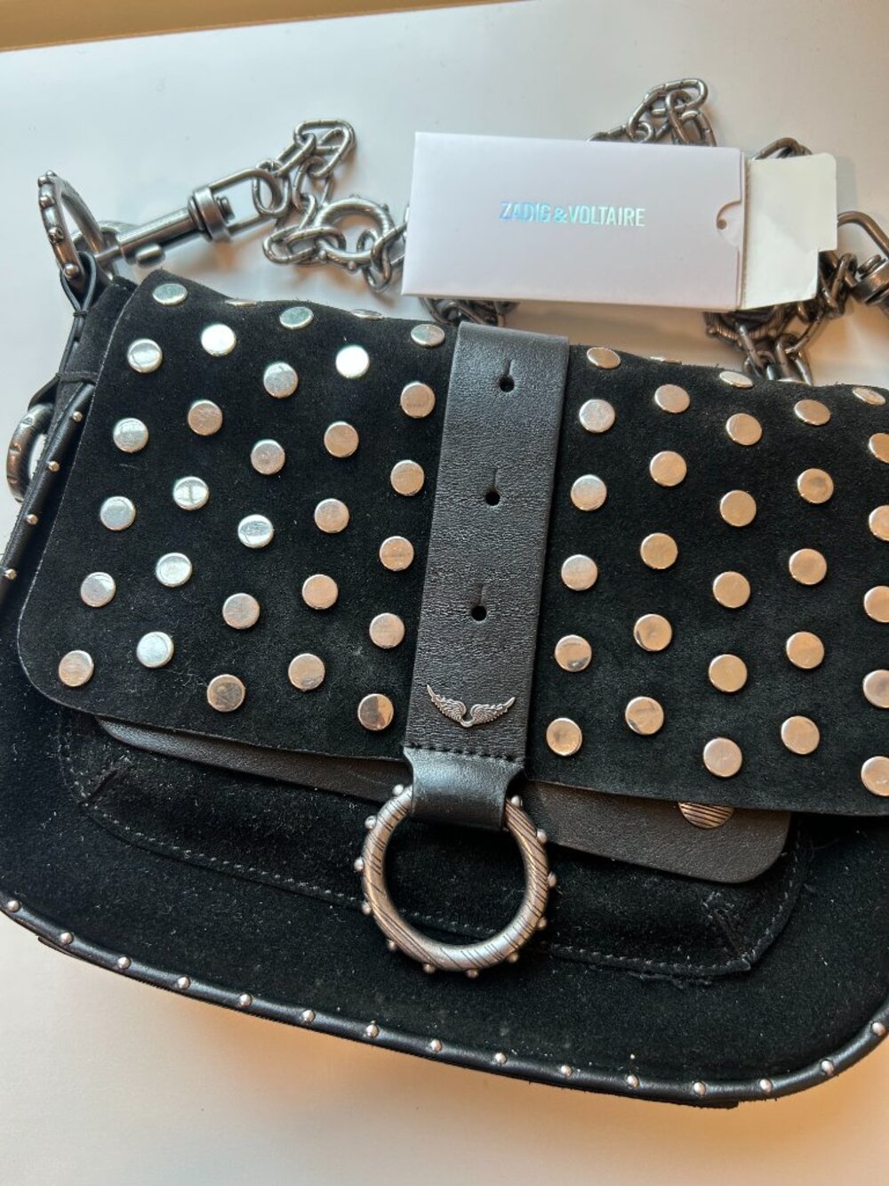 Zadig & Voltaire x Kate Moss Studded Bag